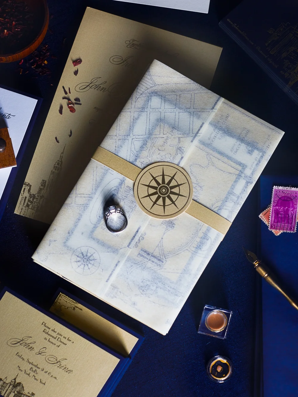  Custom illustrated map for a Rainbow Room NYC wedding // designed by www.chavelli.com 