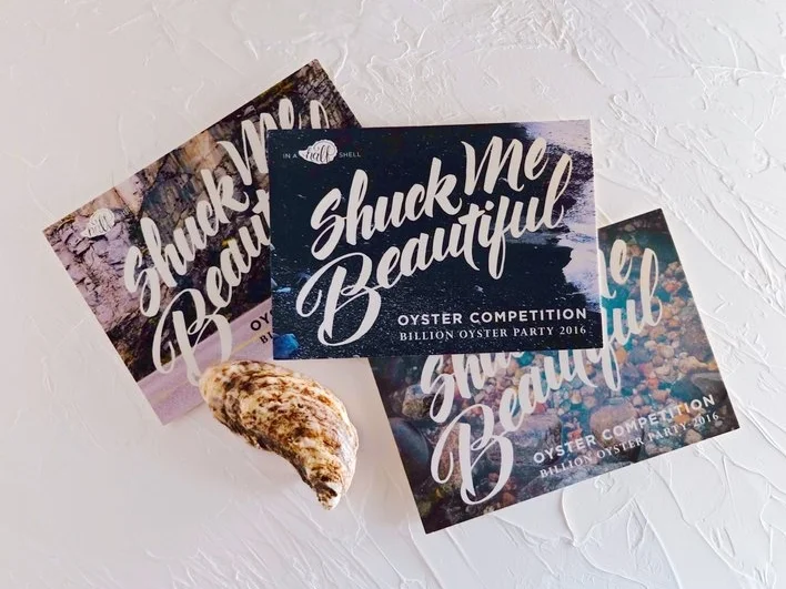 Shuck Me Beautiful lettering