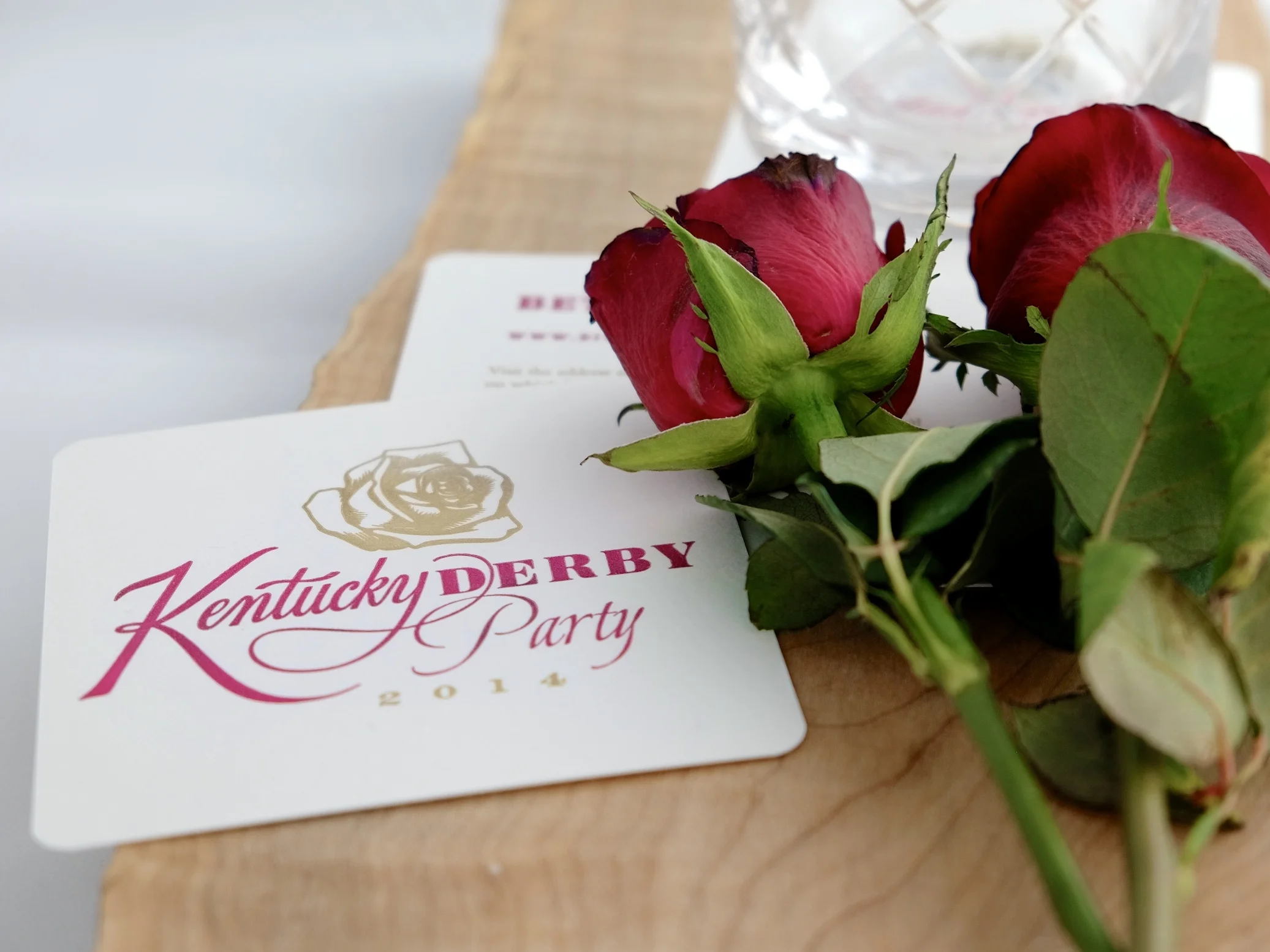 Kentucky Derby Lettering Coasters