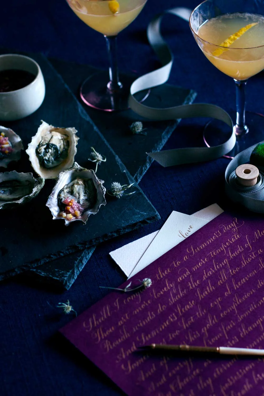 Custom calligraphy love notes by Chavelli www.chavelli.com