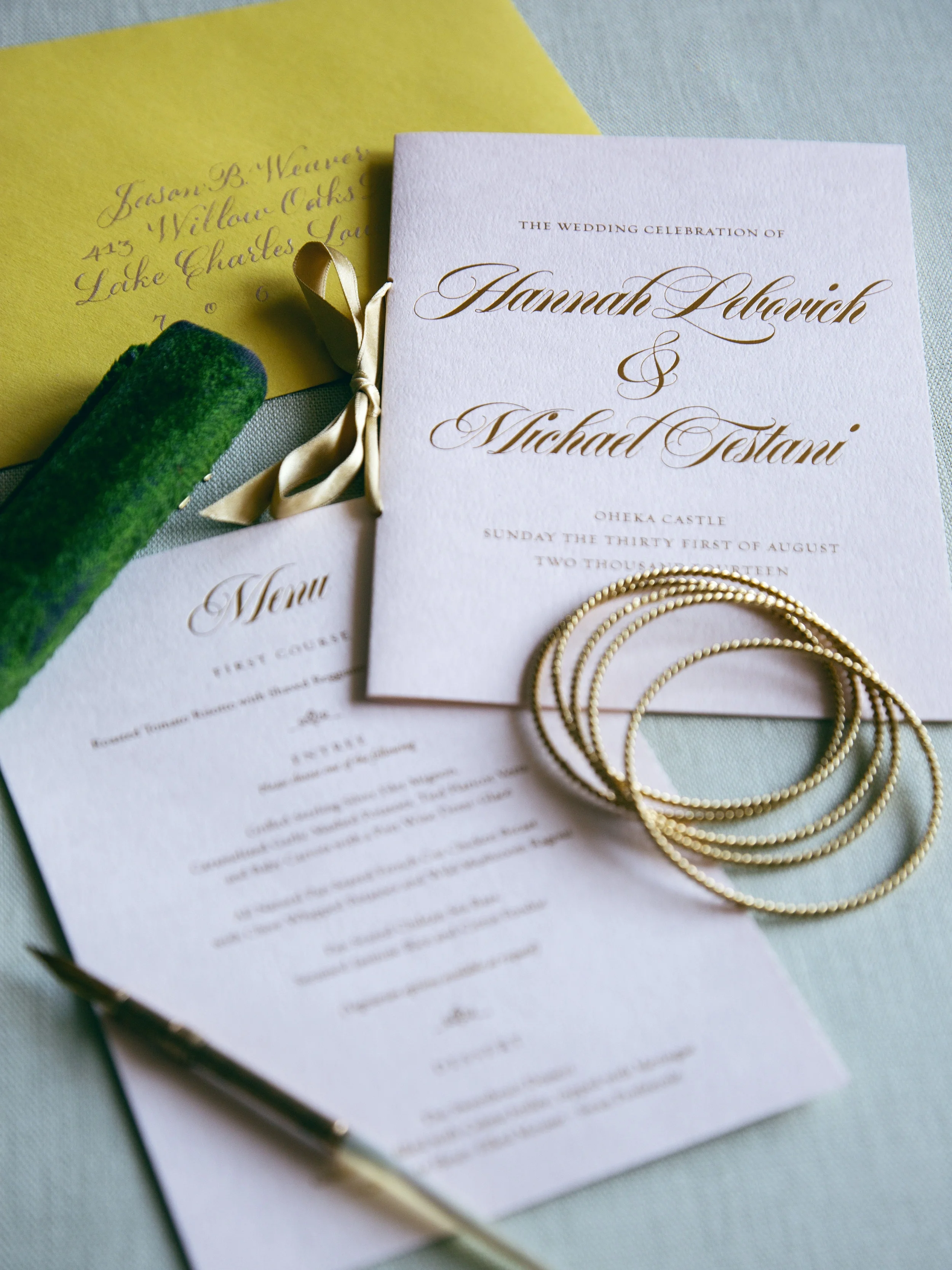 Wedding Menu and Program