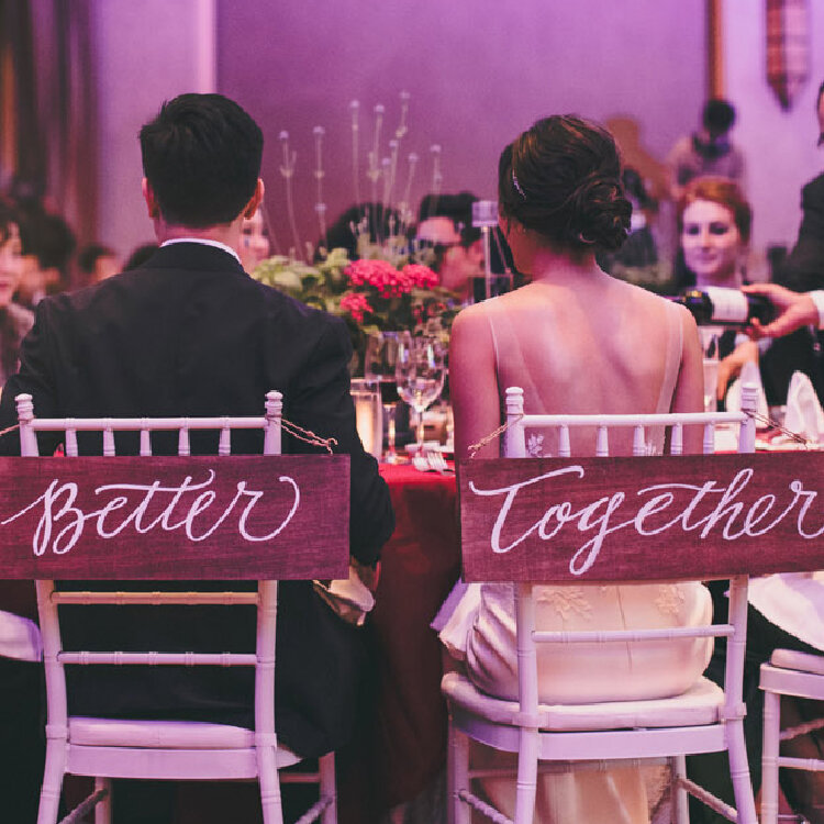 "Better Together" Wedding Sign