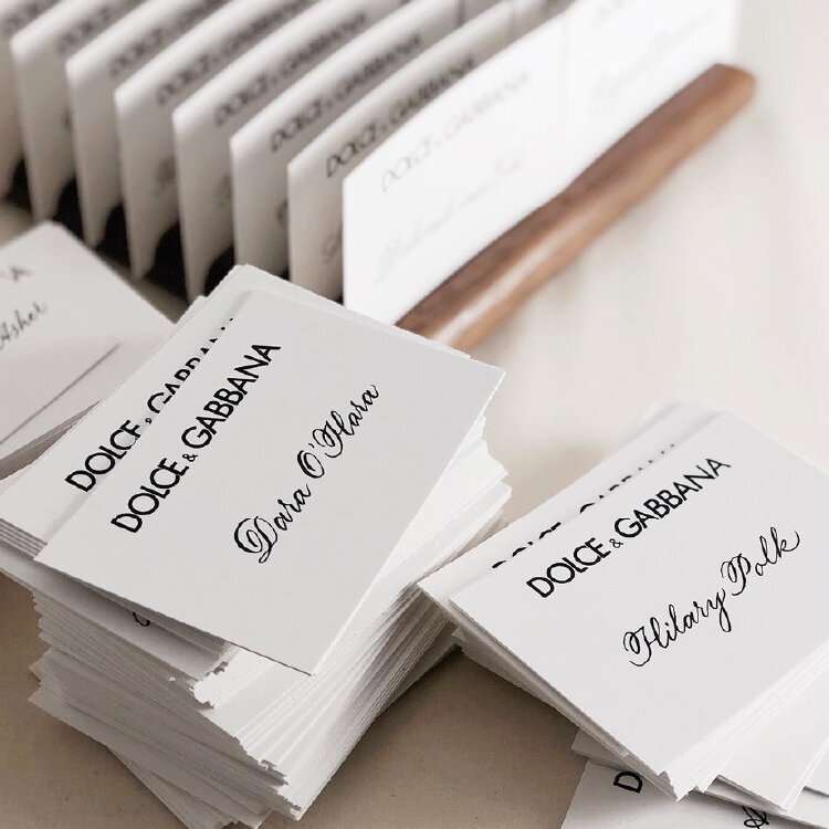 Brand Event Place Cards | Dolce & Gabbana