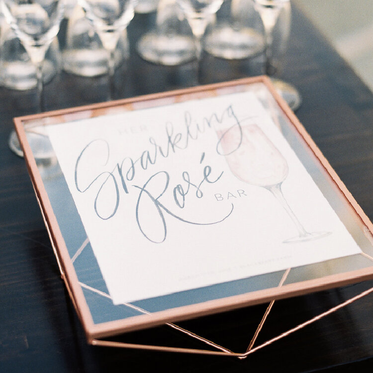 Signature Cocktail Wedding Menu Sign