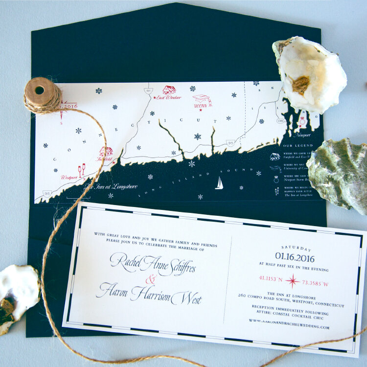 Nautical Wedding Invitation Design