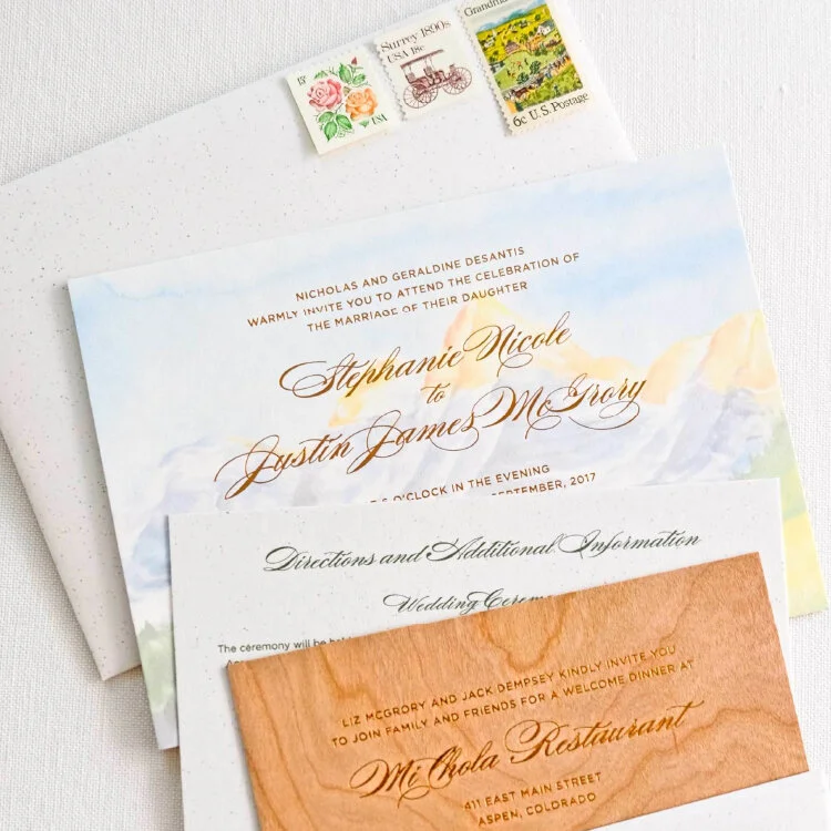 Aspen Wedding Invitation Suite