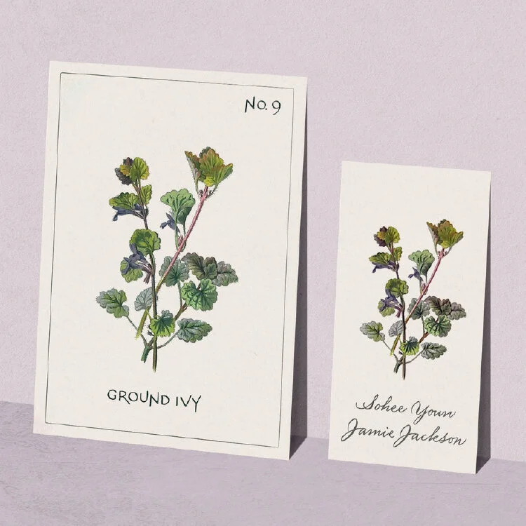 Victorian Botanical Wedding Place Cards and Table Markers