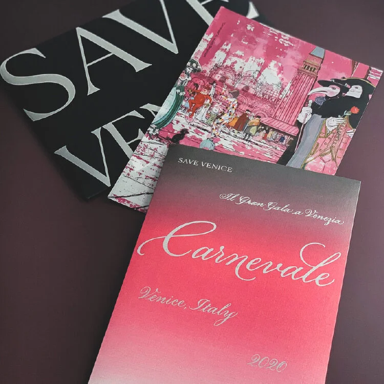 Save Venice Masquerade Ball Invitation Calligraphy