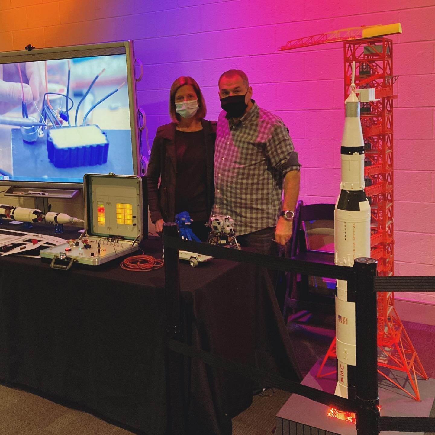 Ruth and I are back @discoveryplacescience in Charlotte NC this weekend, to share and demo our Apollo projects. Come see us! Our latest video, of the Apollo - When We Went to the Moon exhibit here at Discovery Place, is on our YouTube channel. Link i