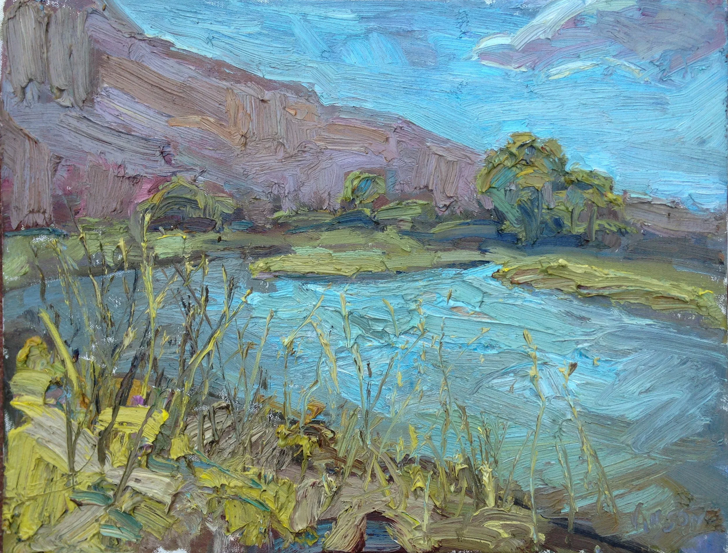 Along The Rio Chama, 14x18