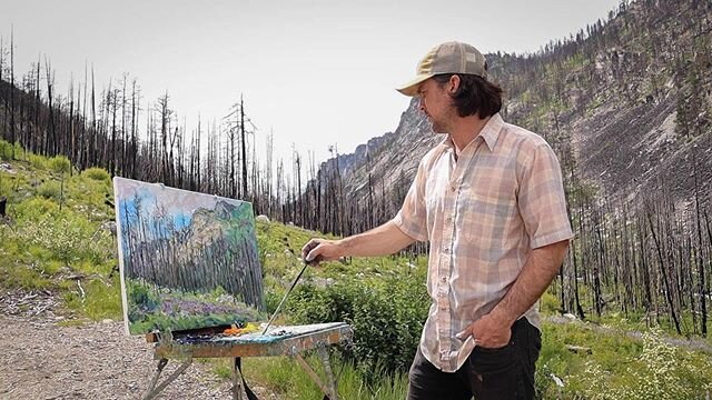 Roaring Lion Canyon has been a favorite spot since moving to Montana last year. This week I recorded the first two painting sessions (link in bio) working on this 20x28. .
.
#pleinairpainting #oilpainting #fineart #landscapepainting #paintingoutside 