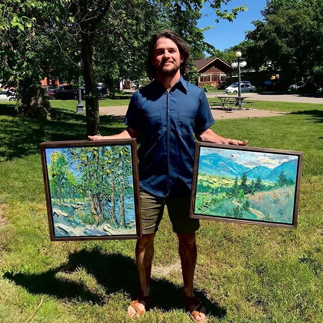 Just dropped off some work at the @hockadaymuseum for the Glacier Plein Air online auction. Now for some  relaxing and camping along Flathead Lake. .
.
.
#pleinair #oilpainting #fineart #landscapepainting #paintingoutside #montanalandscape #montanaar