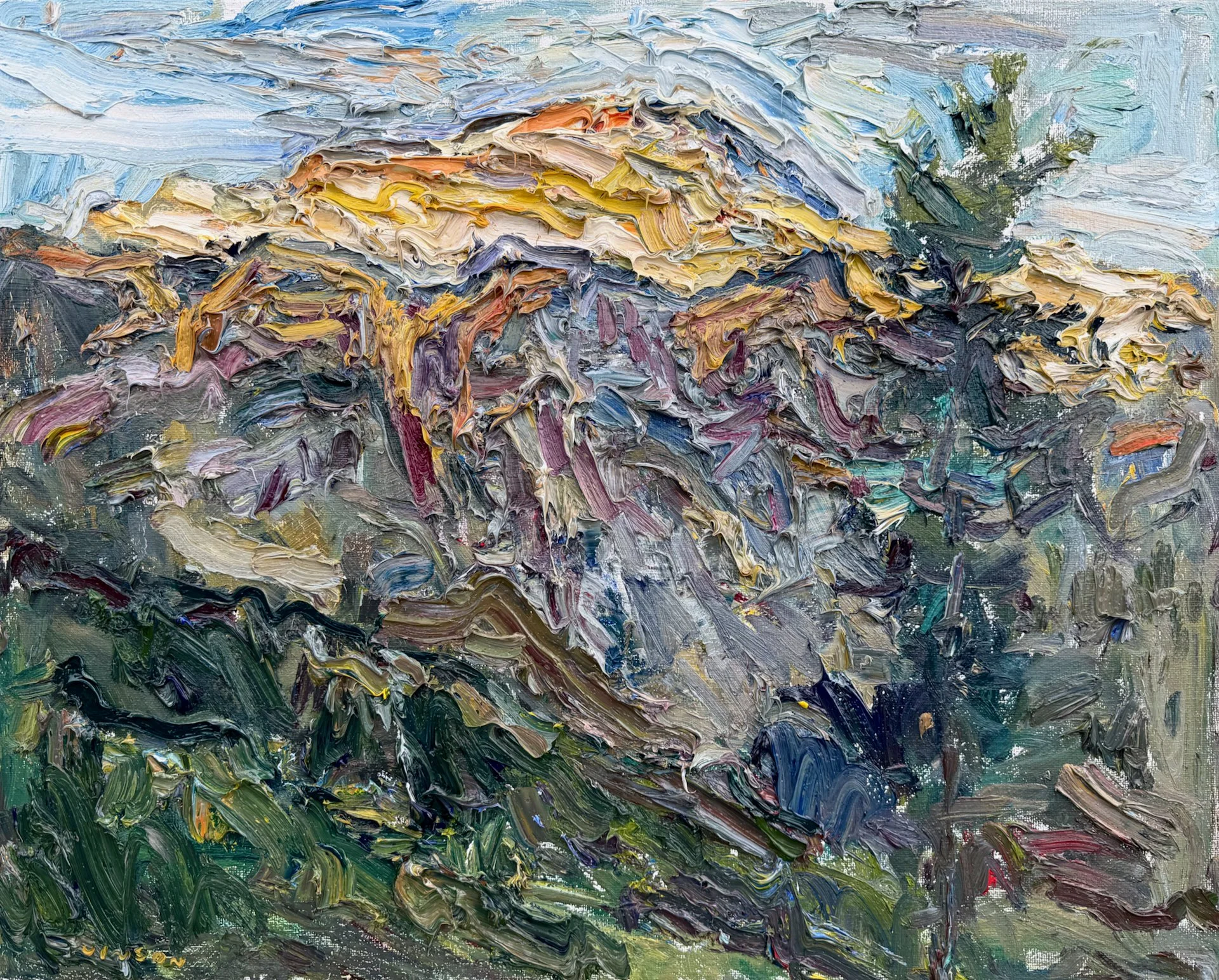 Sunrise Engelberg, 100x80cm