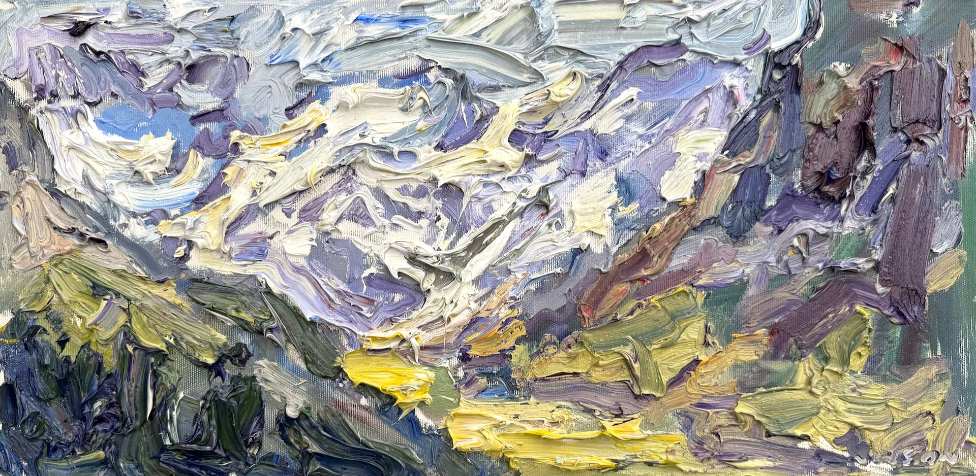 Above Engelberg, 30x40cm
