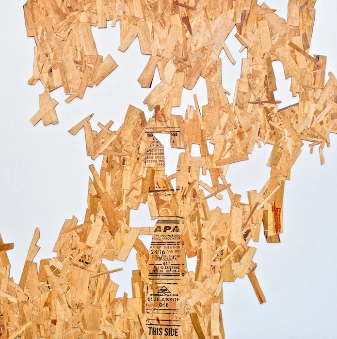 Crescendo OSB, MDF and enamal 48" x 48" 2015