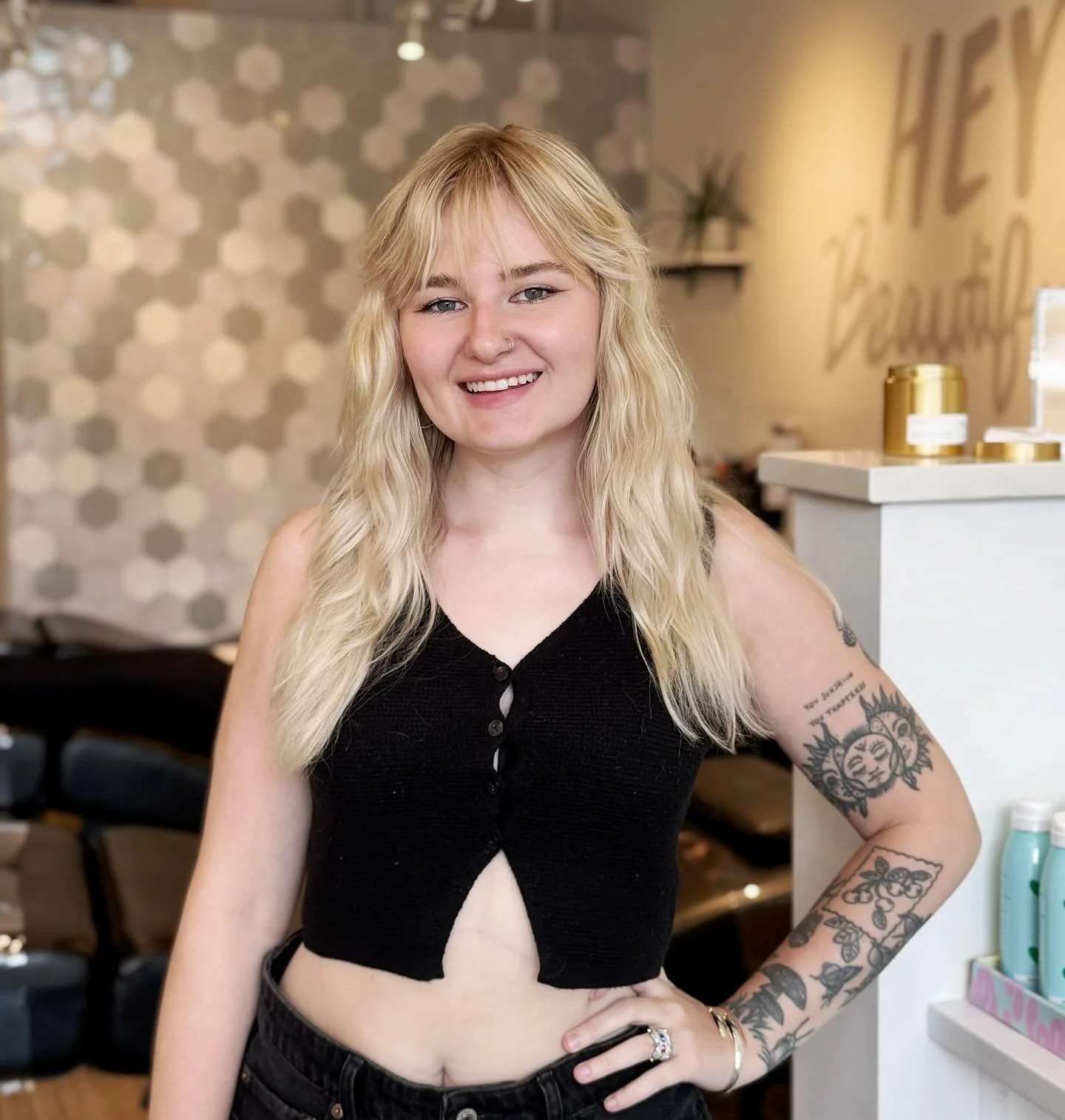 Meet Katie ✨ She brings a warm smile, positive vibes and kind personality to greet you at the desk. This Libra queen loves to read, travel, check out local breweries and listen to live music. She gives outstanding support to our clients and fellow em