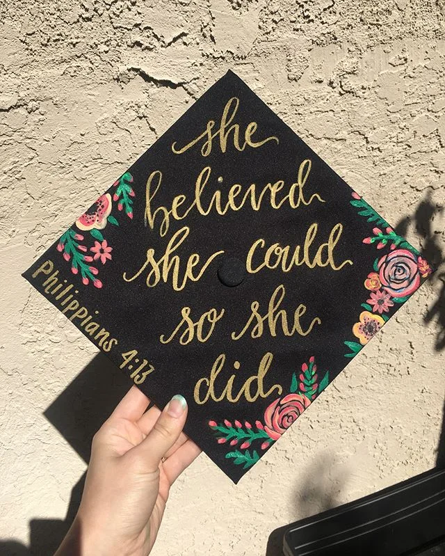 &ldquo;She believed she could, so she did&rdquo; .
SO proud/excited for @rwsdesign. She is graduating with her masters TODAY! 🧠🙌🏼📚👩🏼&zwj;🎓 Get it girl! .
.
.
#channelislands #csuchannelislands #graduation #graduationcap #mastersdegree #letteri
