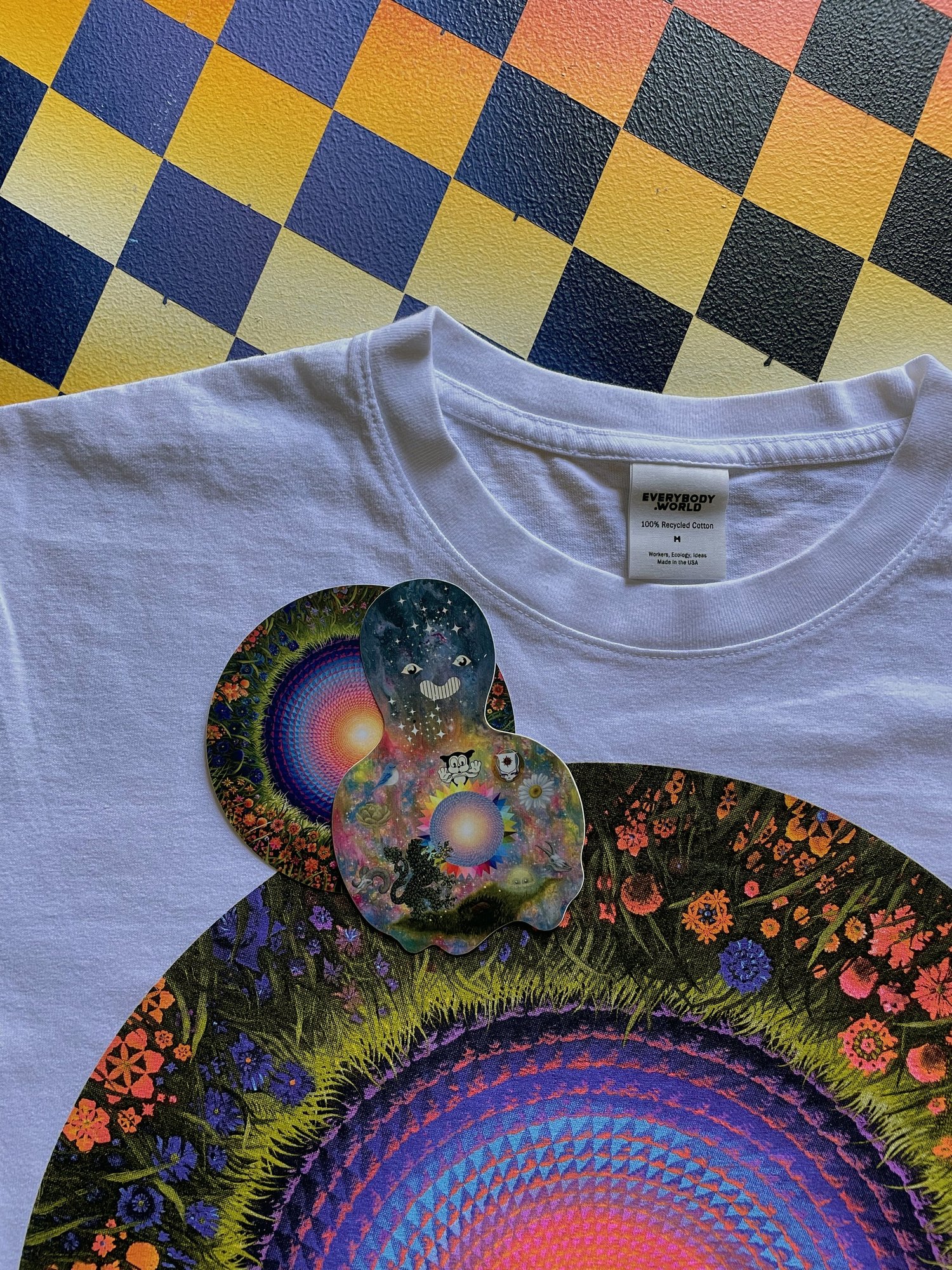 Flower Mandala Seven Color Screen-printed T-shirt — Justin Lovato