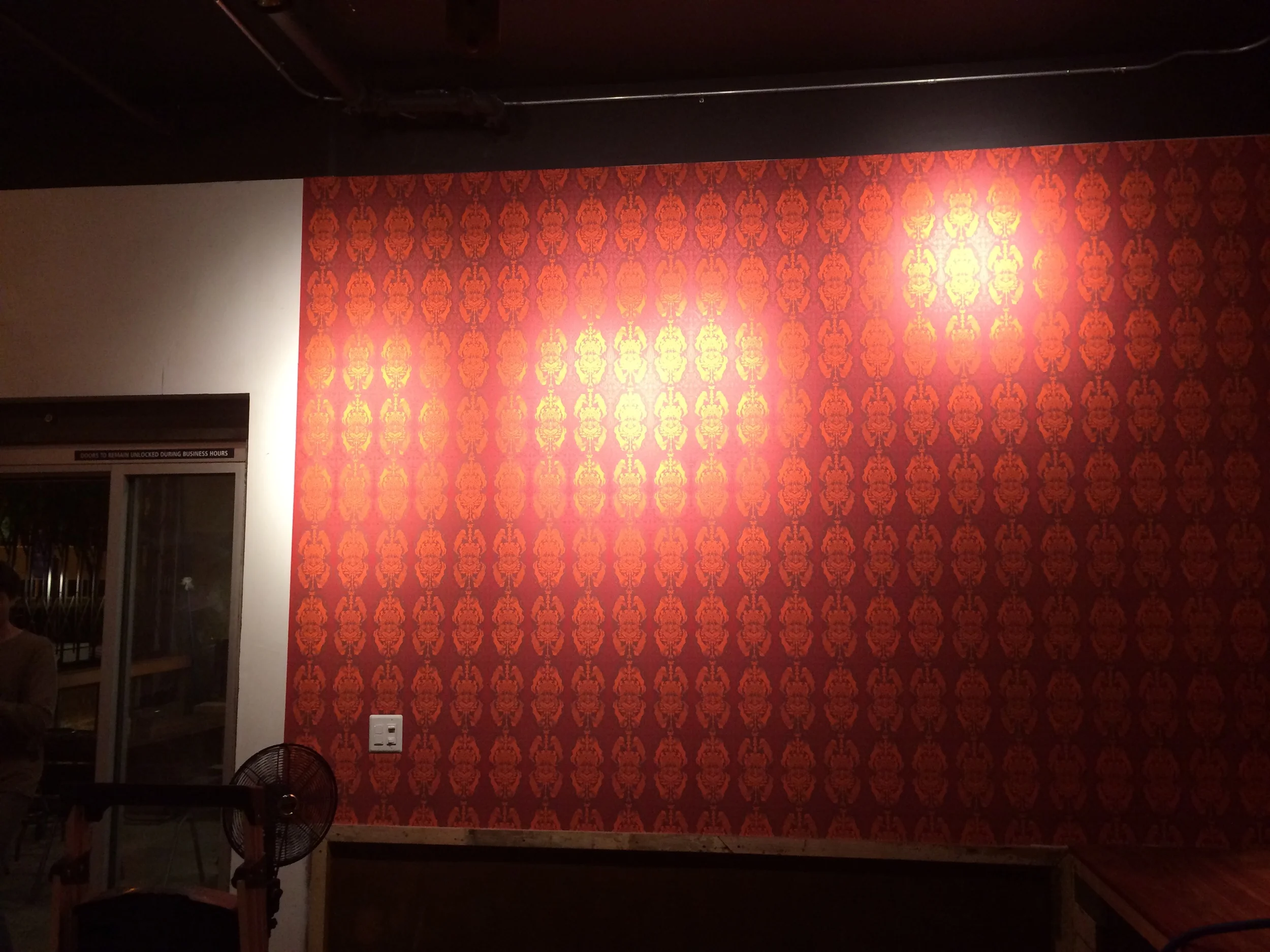  We apply wallpaper! &nbsp;Better pictures to come, I promise 