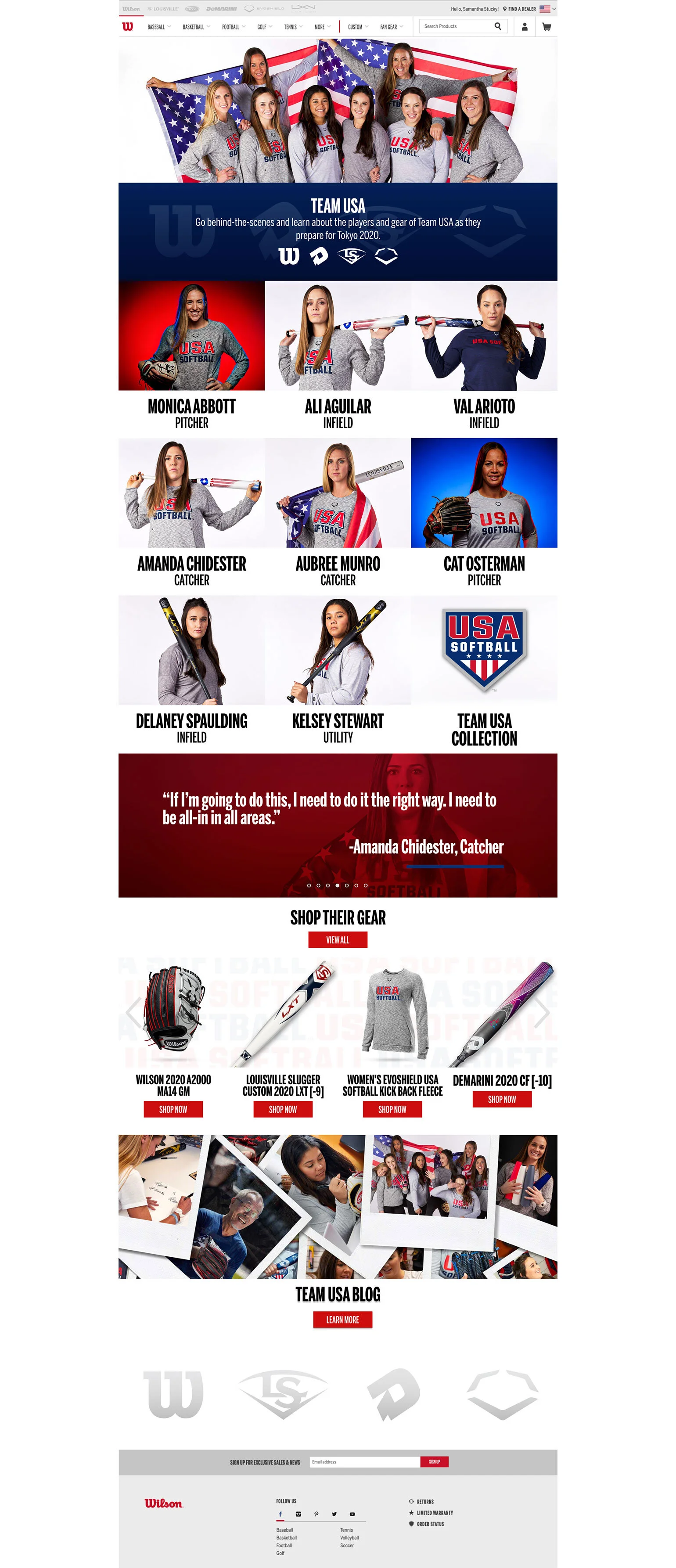 Full Homepage Desktop Layout