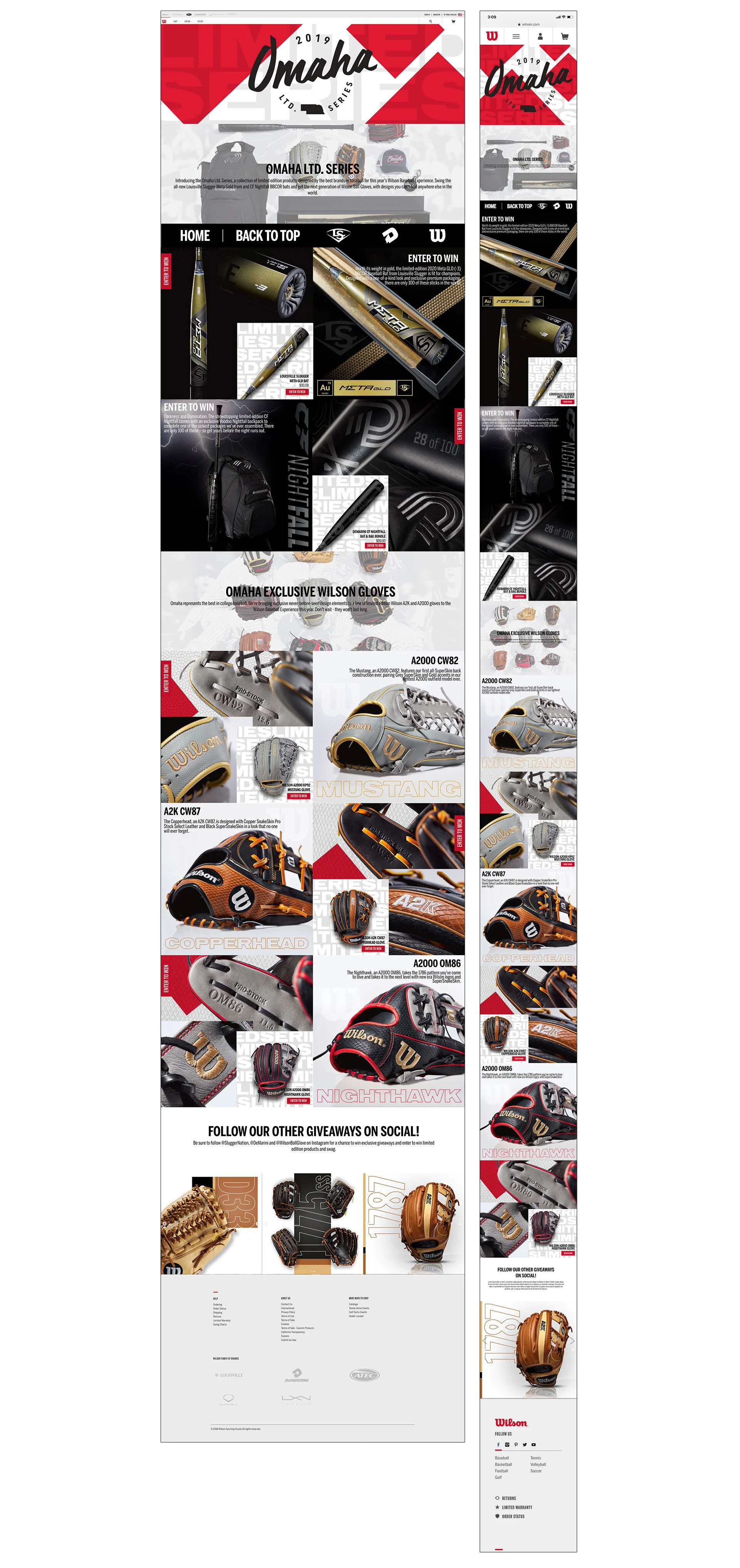 Omaha LTD. Series Wireframes