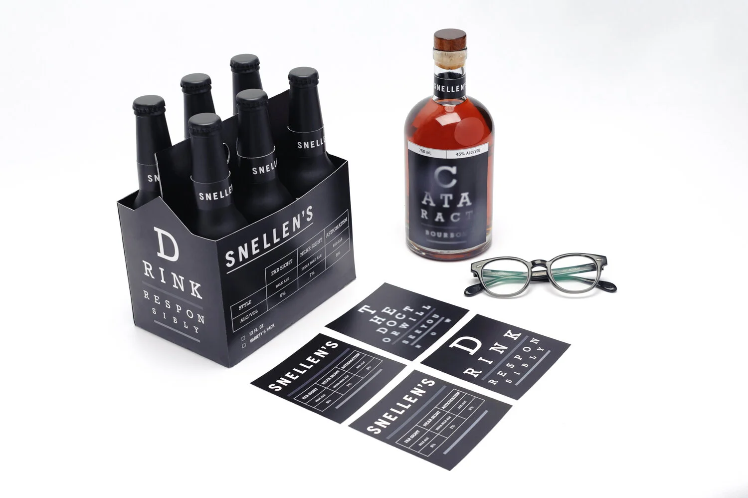 Snellen's Full Lineup & Coasters