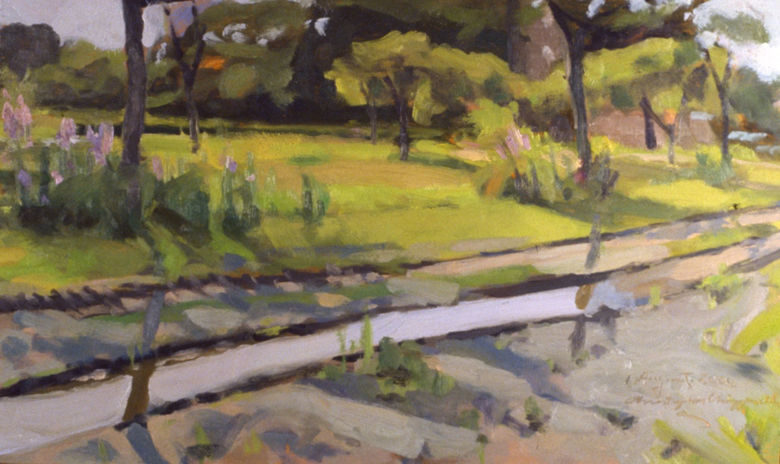 Alewife Reservation, oil on panel, 14 x 21