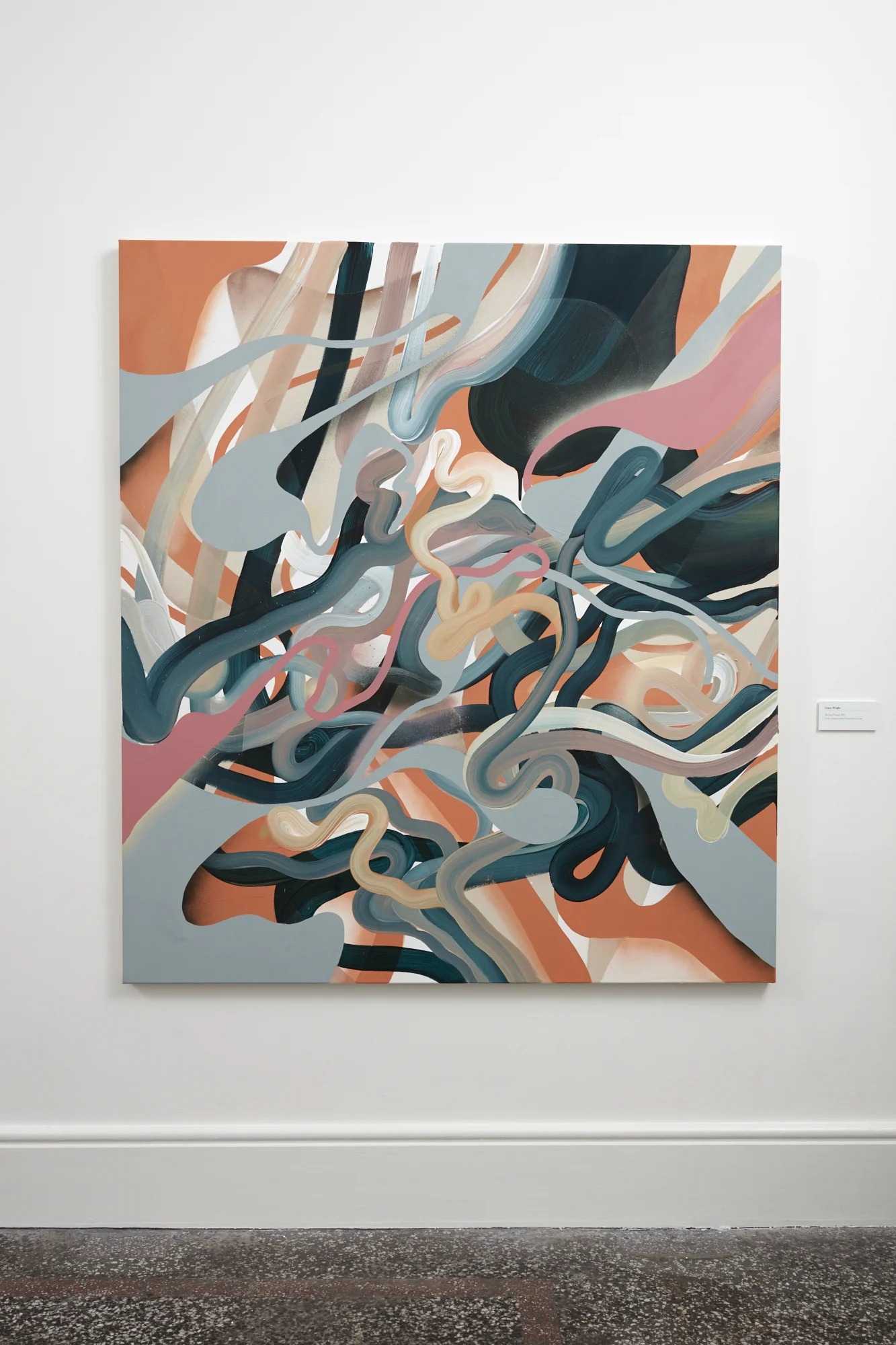 Hearing Damage, 2017, 1800 x 1600mm, acrylic on canvas