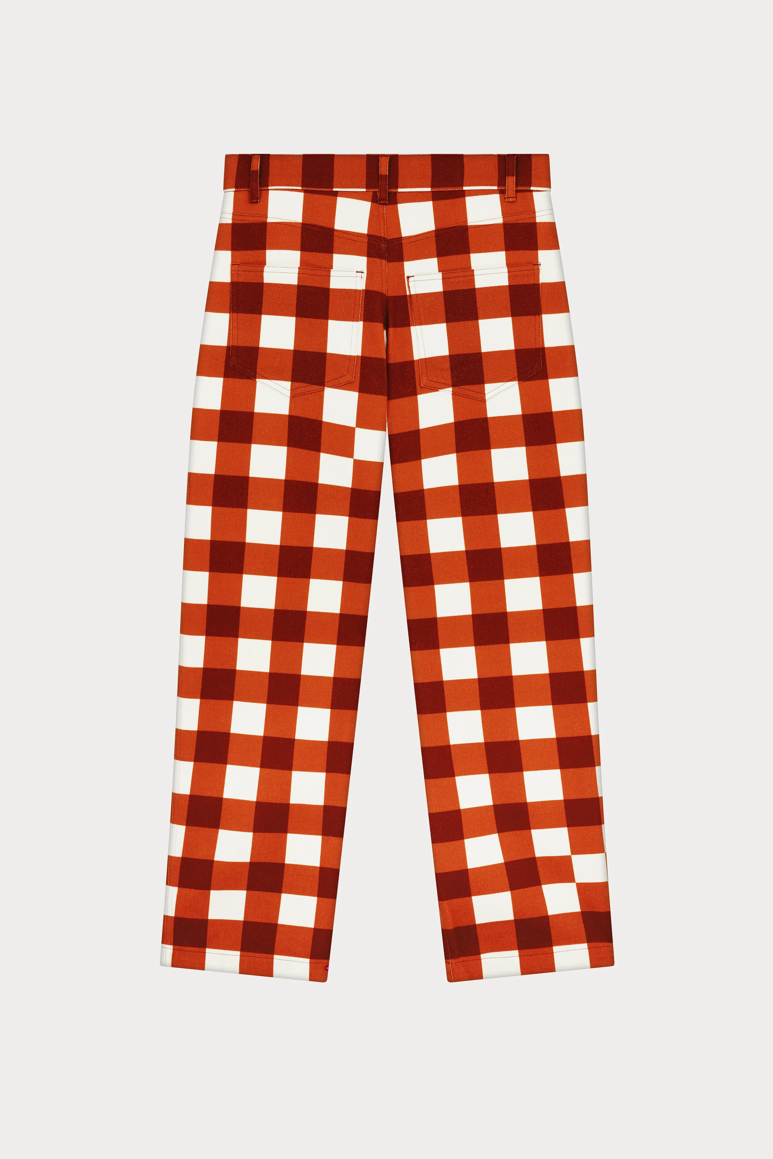 gingham jeans