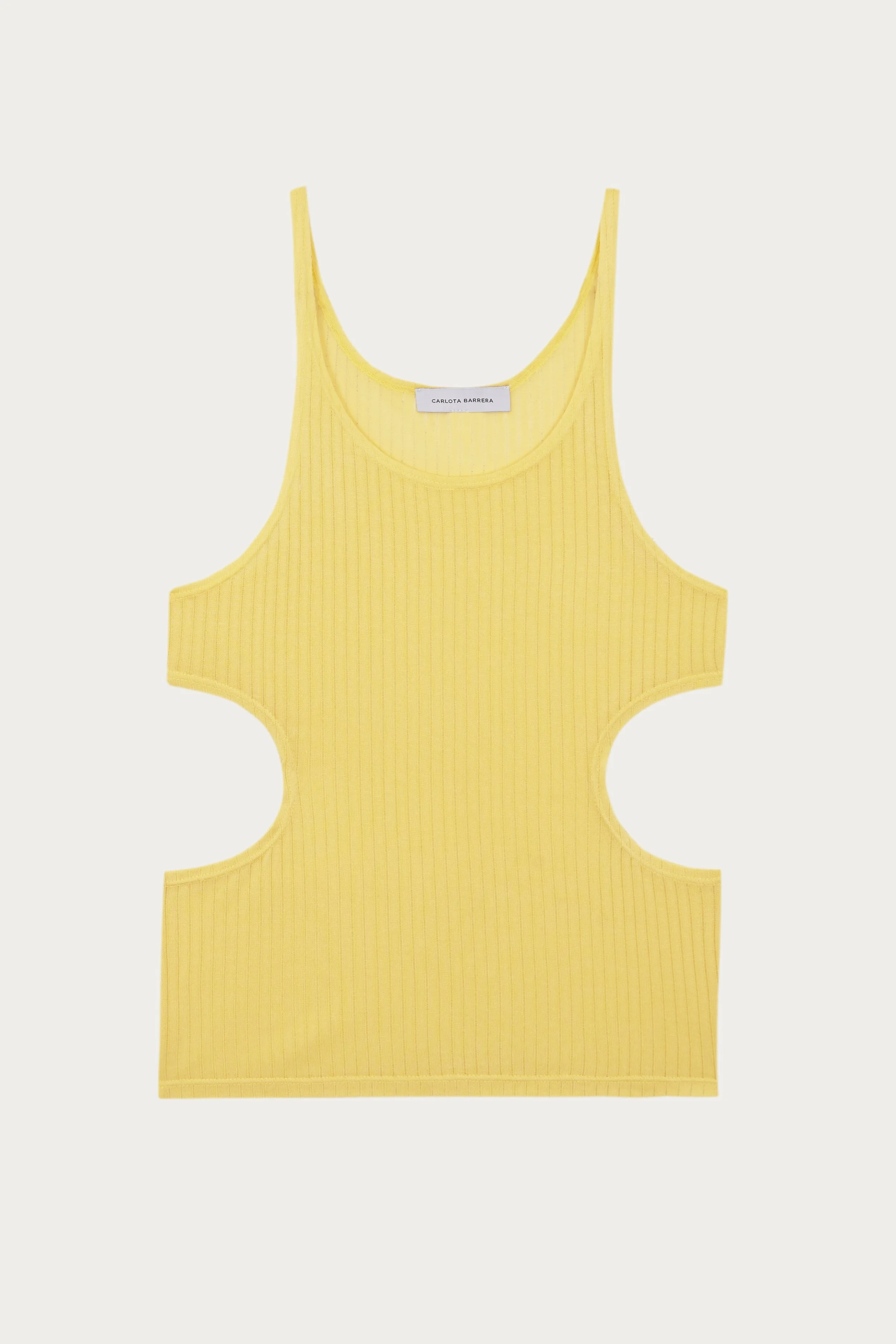 Tank top with cut outs