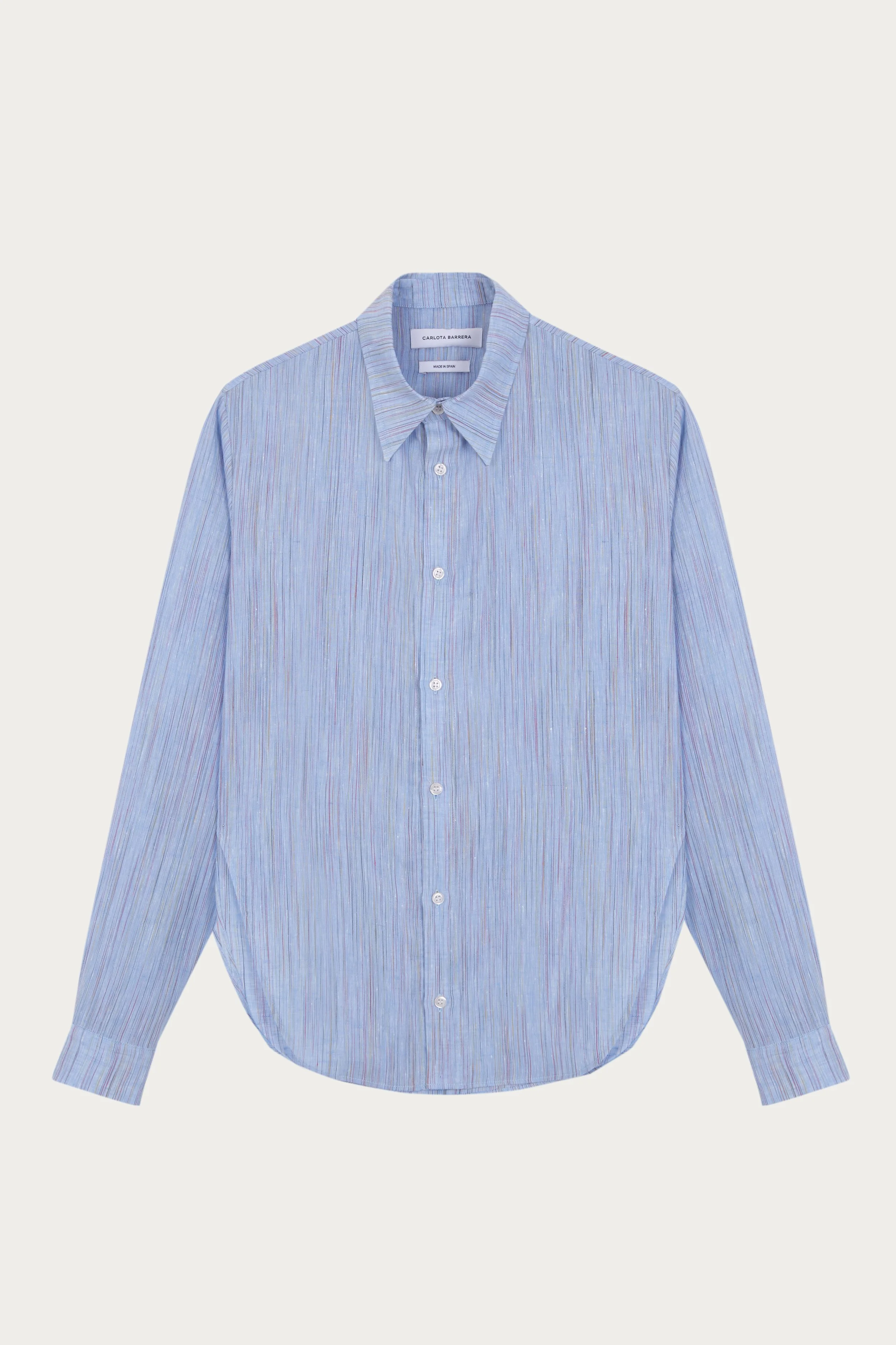 Baby Blue Waist Curve Shirt