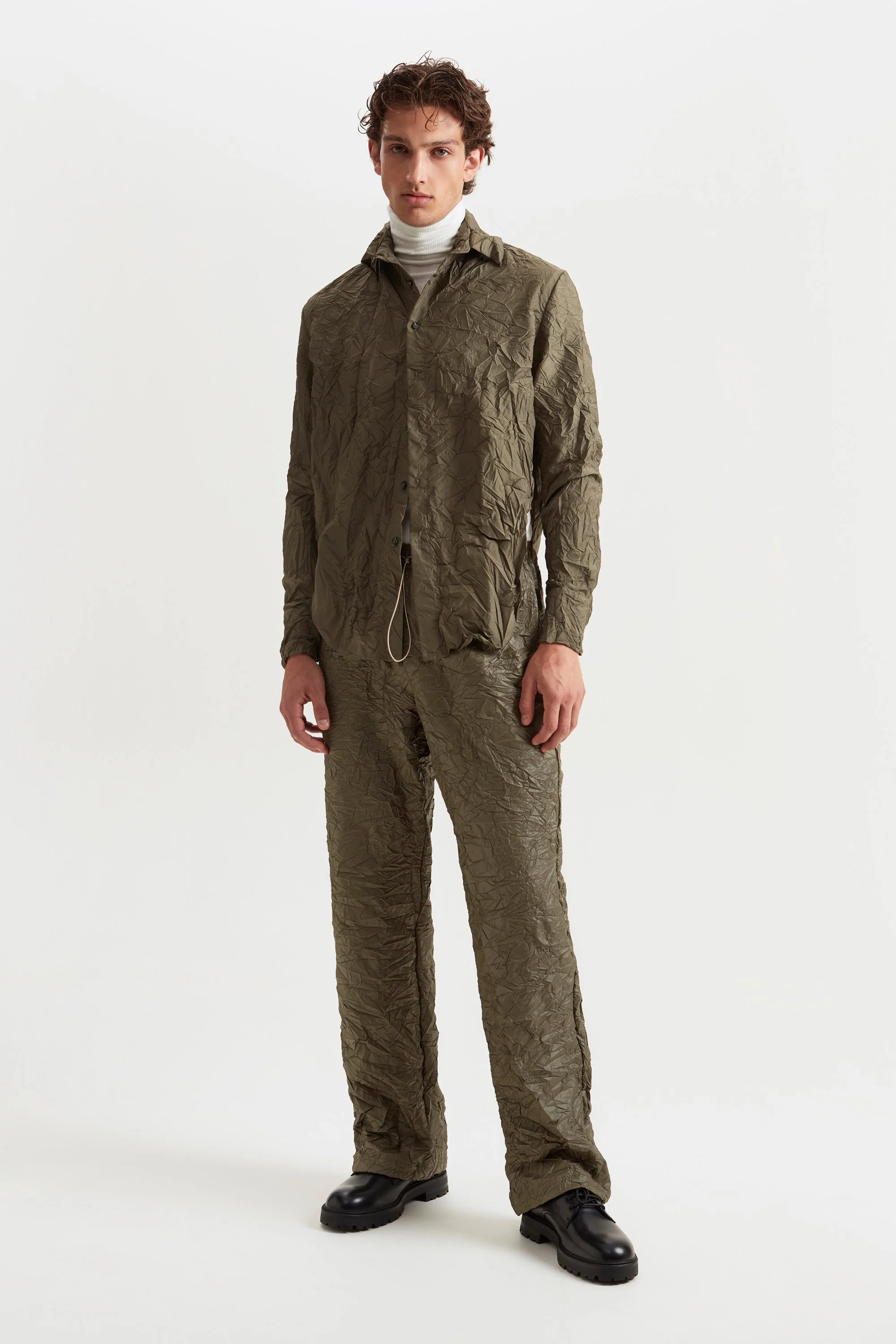 LIGHTWEIGHT CRINKLED SHIRT