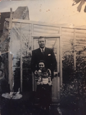 My dad (front) with his sister and their dad