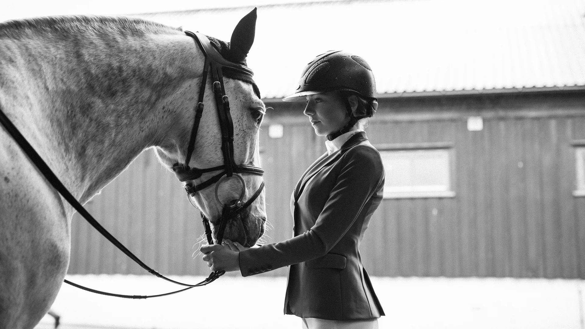 Show jumping athlete Ebba Larsson, from Sweden.