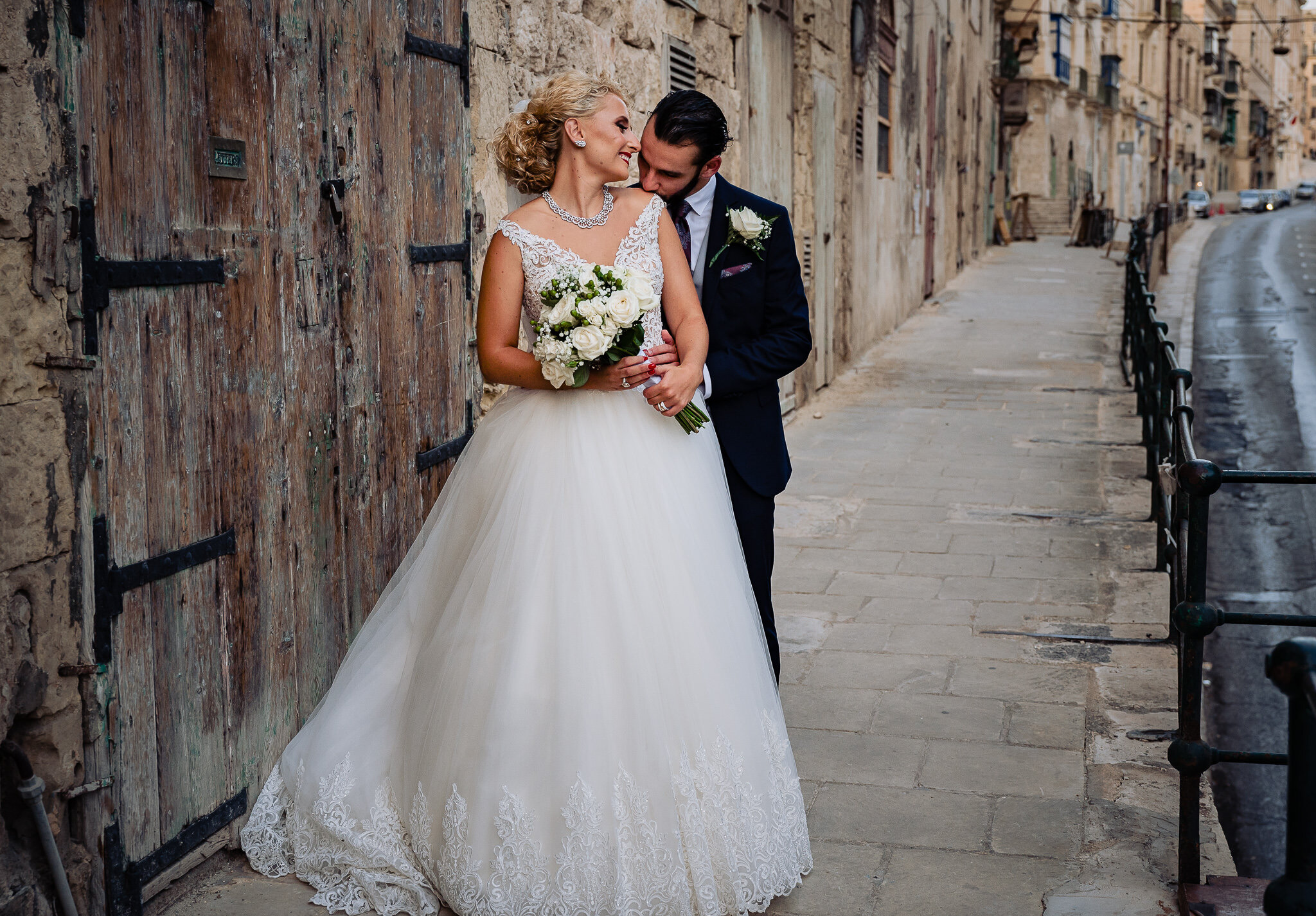 Wedding Photography Malta - Michela &amp; Fabio - Bride &amp; Groom Photo Shoot in Valletta