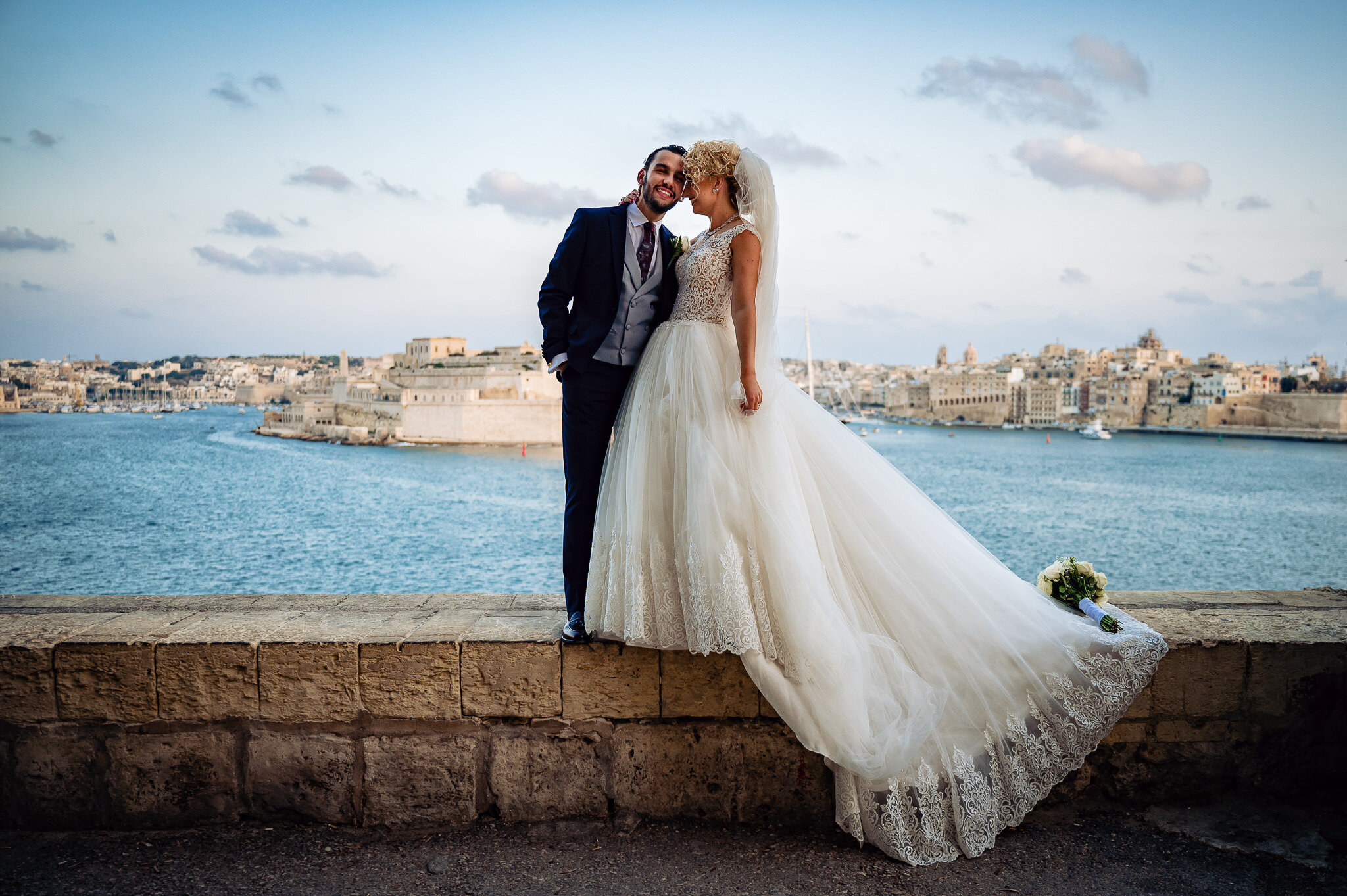 Wedding Photography Malta - Michela &amp; Fabio - Bride &amp; Groom Photo Shoot in Valletta