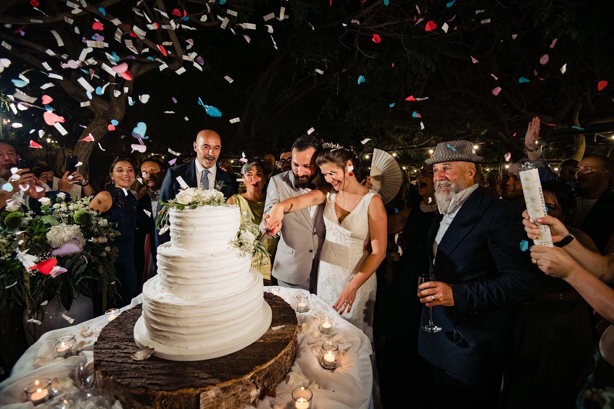 Cutting of the Cake Razzett L'Abjad | Wedding Photography Malta