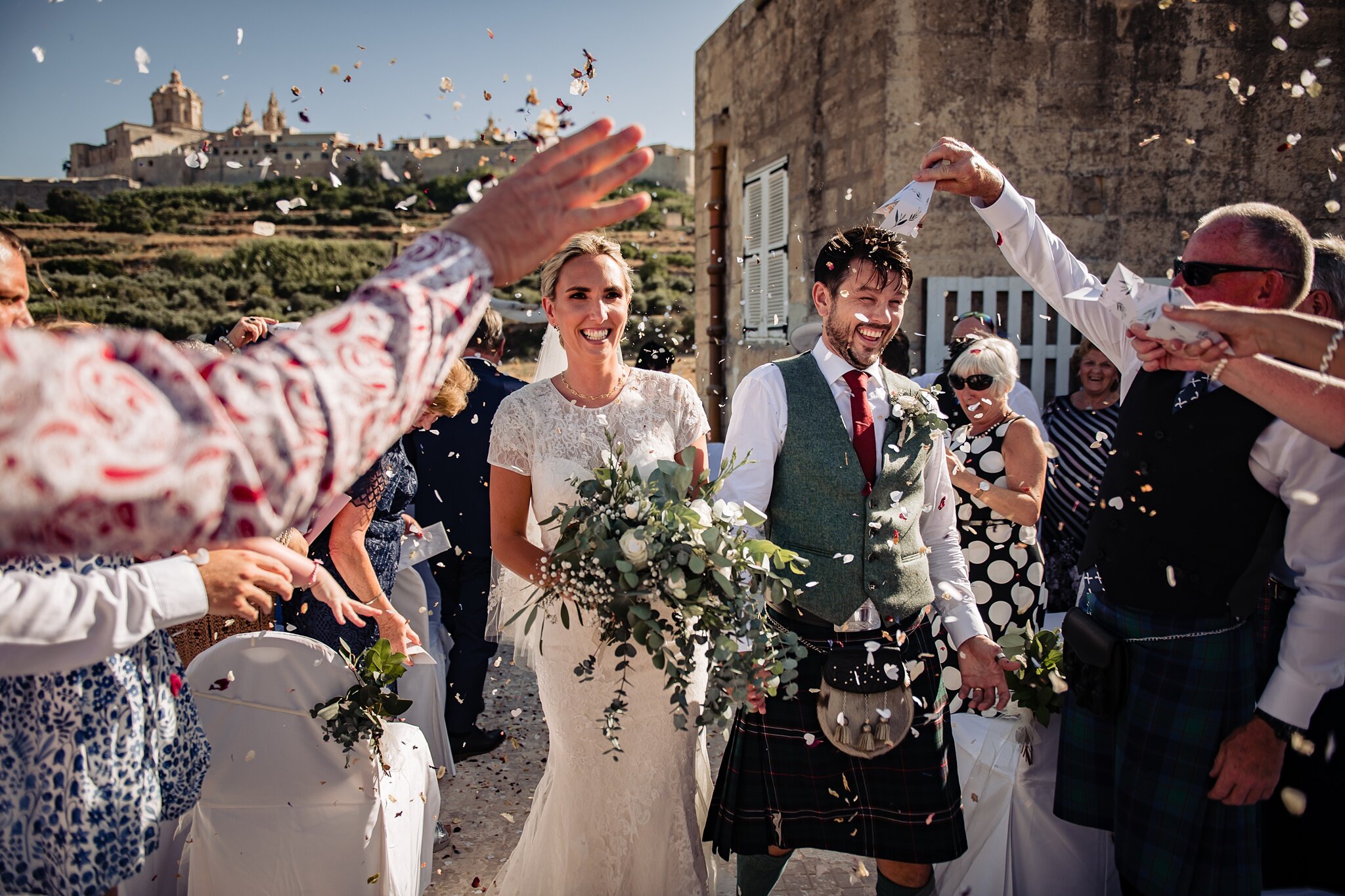Wedding Ceremony at the Olive Gardens Mdina - Wedding Photography Malta - Shane P. Watts Photography