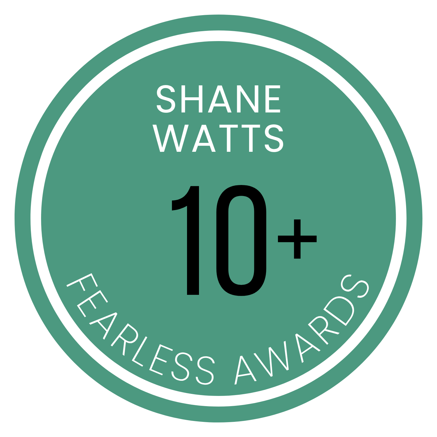 10+ Fearless Awards Badge