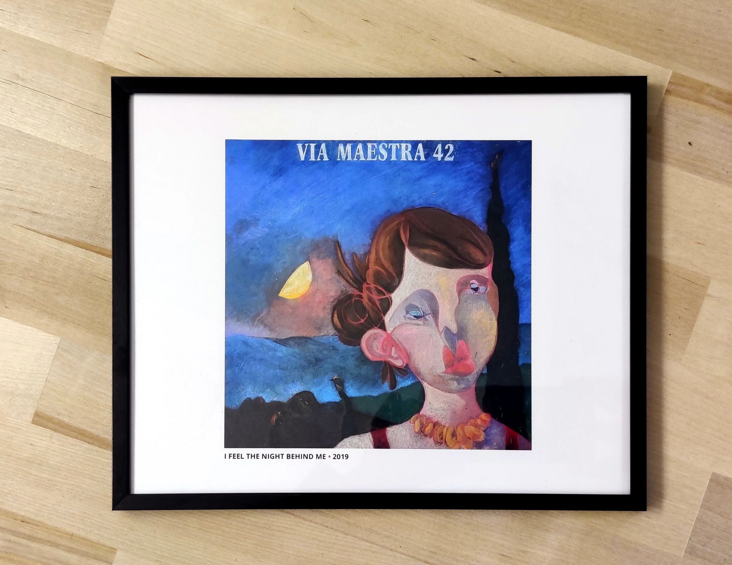 I Feel the Night Behind Me_Framed Print.jpg