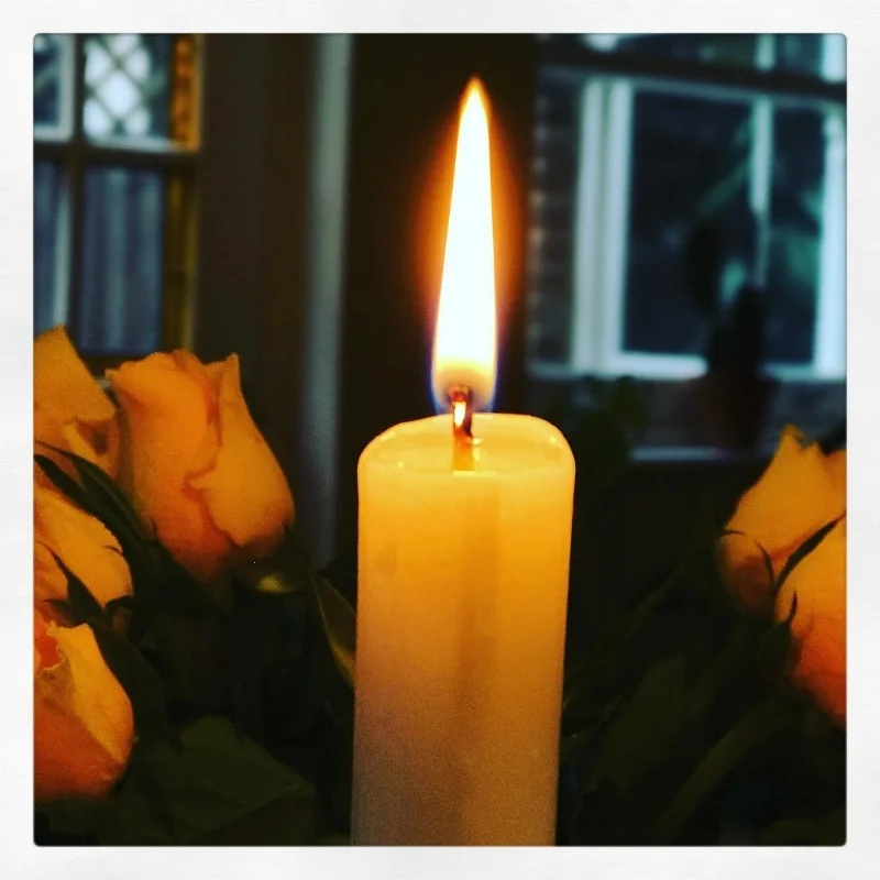Look at a candle flame attentively and without blinking for as long as you can. Afterwards close your eyes and keep the thumbs size light in your third eye for as long as you can… Trataka meditation.
