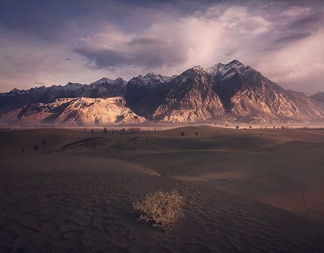 BARREN LIGHT. We were blessed with some amazing early morning light when we were out shooting in Katpana desert in Skardu, Pakistan end of last year. We had only an hour and half to shoot this vast desert so I did my best to find the right compositio