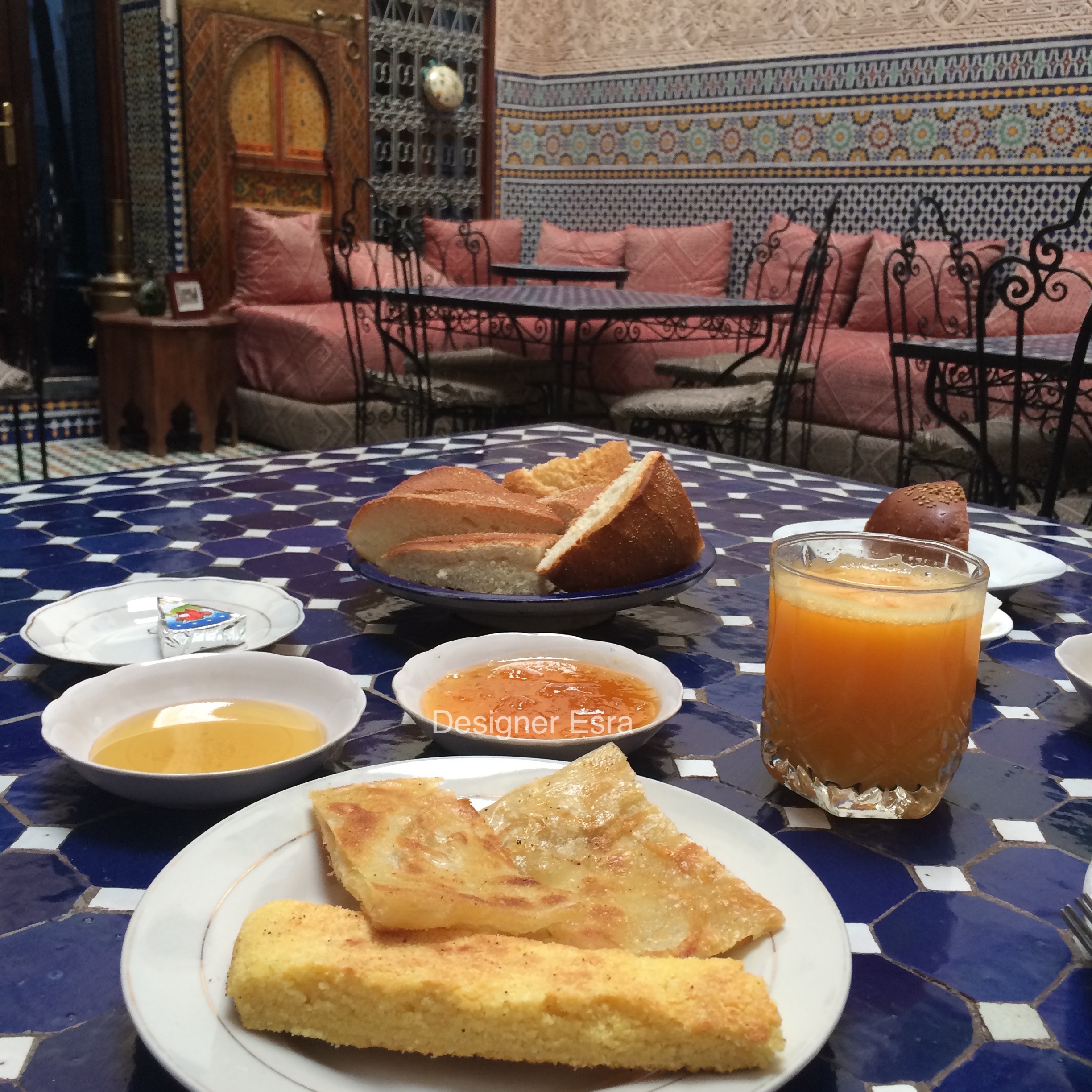 Moroccan Breakfast at the courtyard