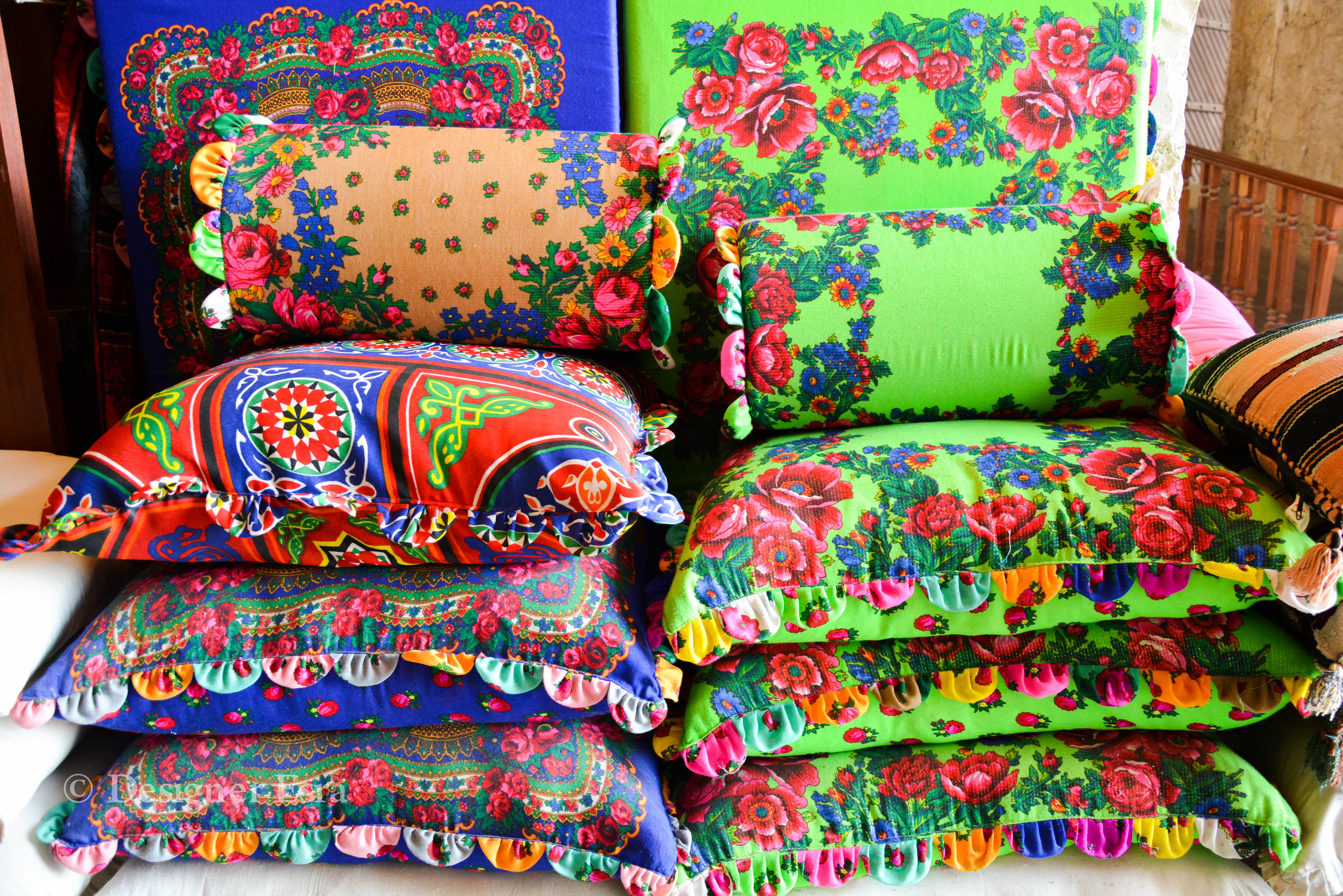 Handmade Bright Cushion in Qatar
