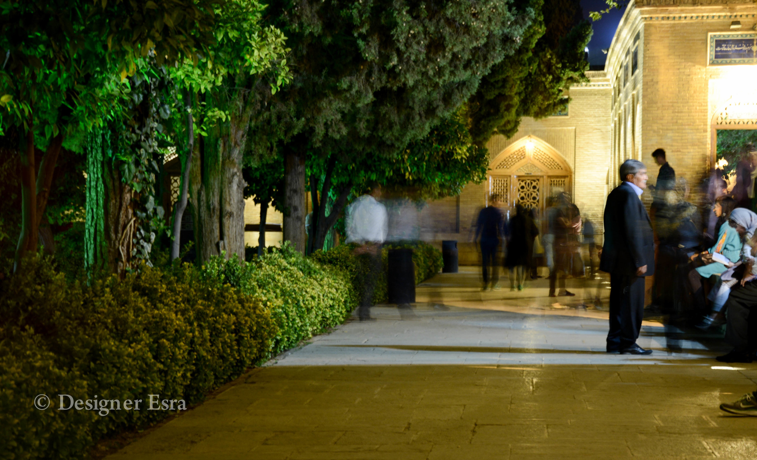 The visitors of Hafiz Tomb 