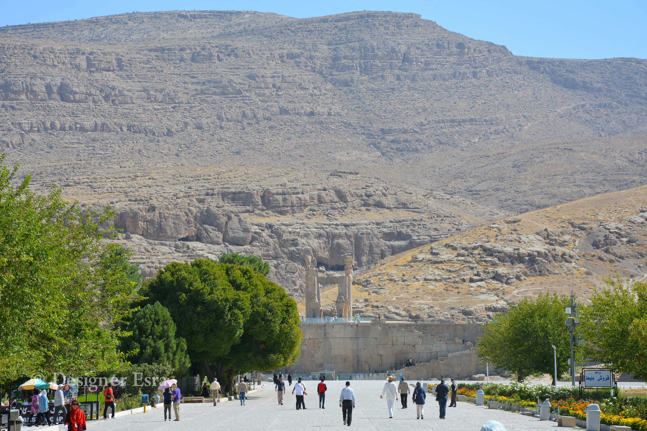 At the entrance of Persepolis تخت جمشيد