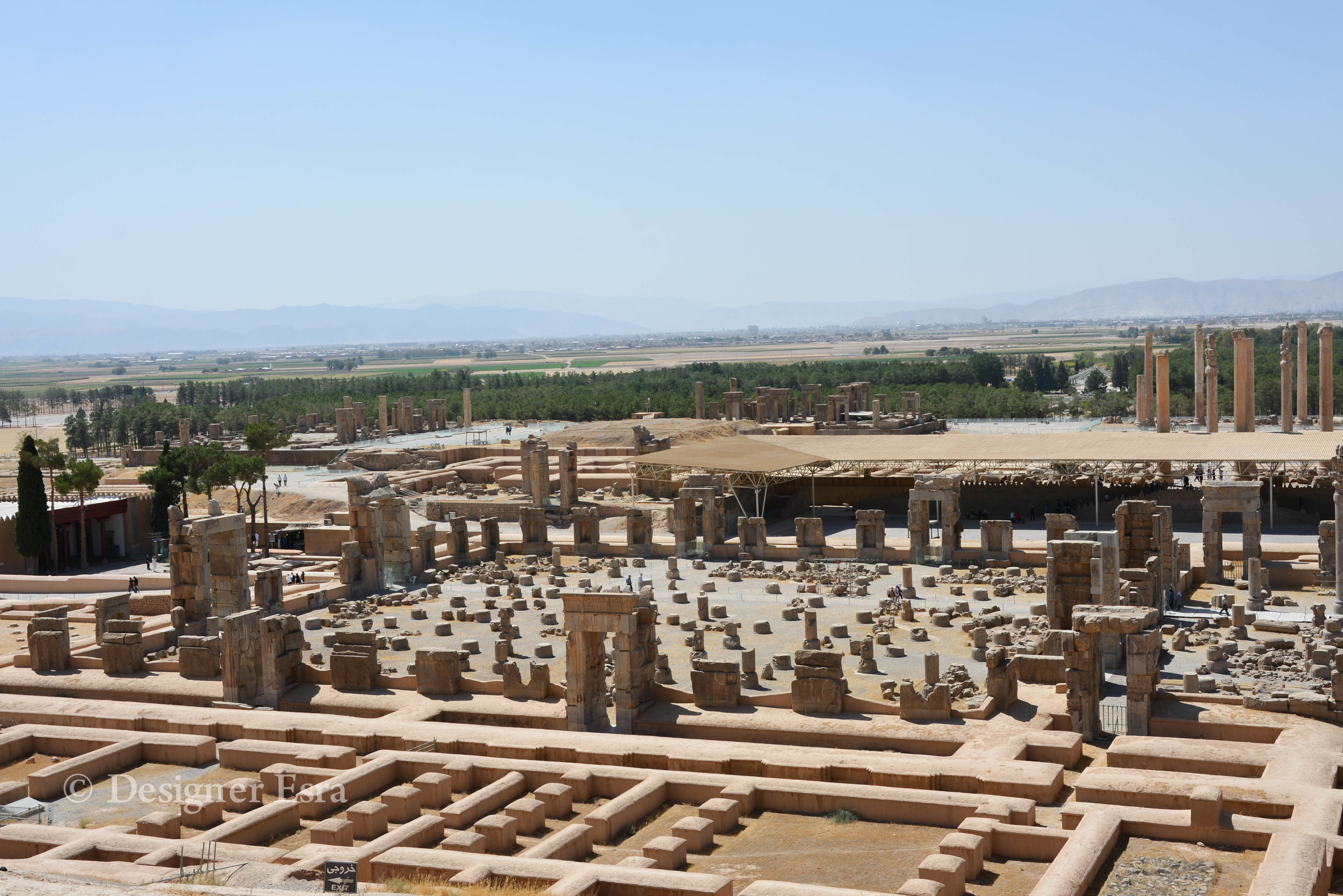 Top view of Persepolis Iran تخت جمشيد