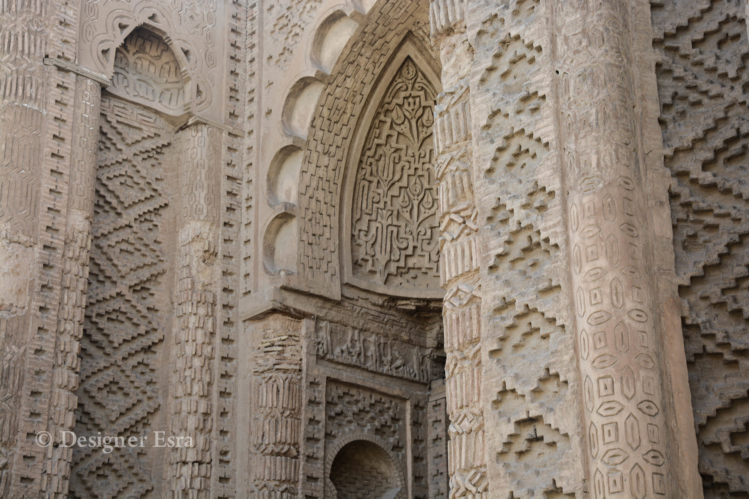 Historic carved Islamic patterns in Hakim Mosque مسجد الحكيم 