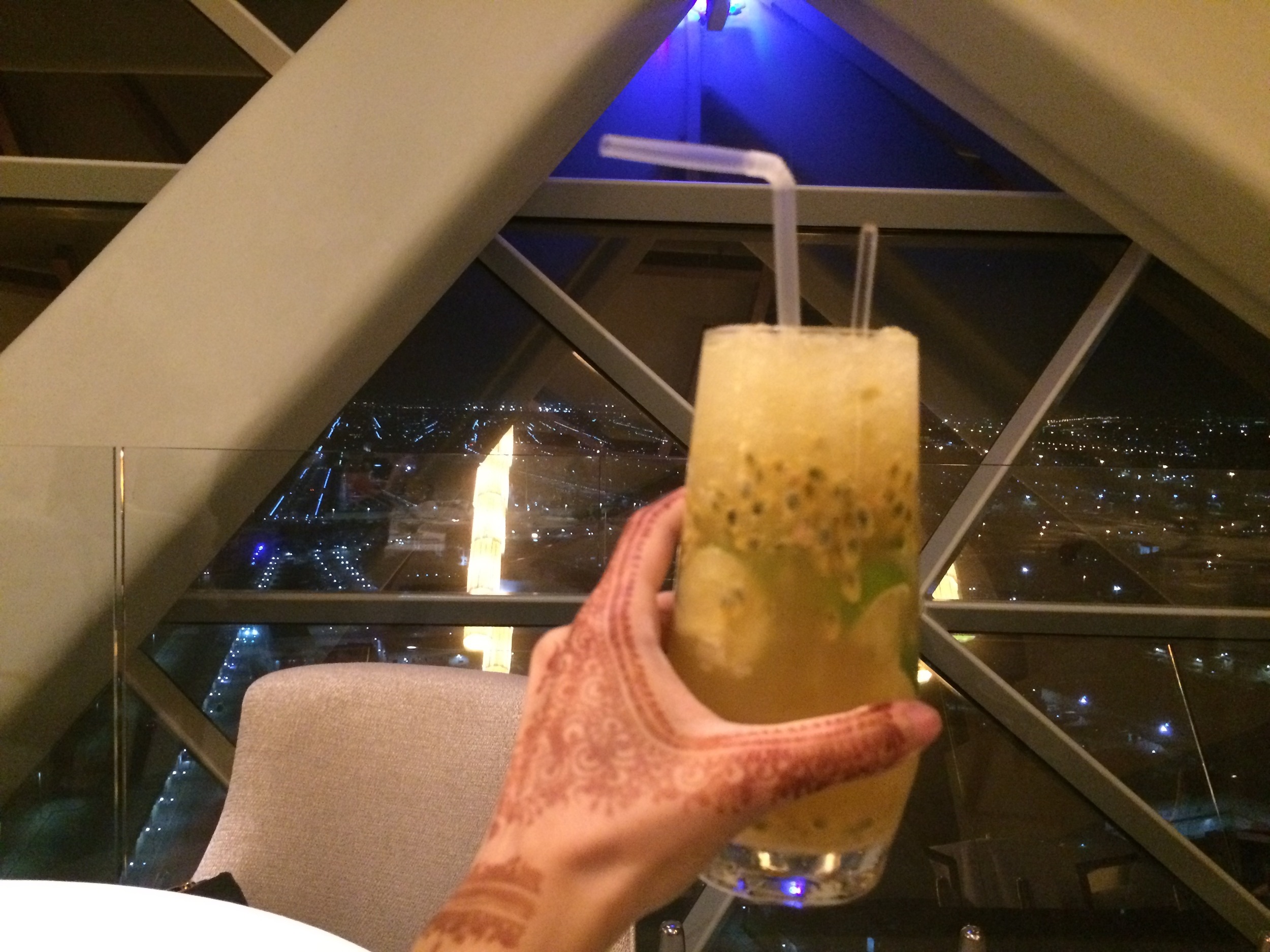 Refreshing Juice at the 18 Degree Restaurant in Abu Dhabi 