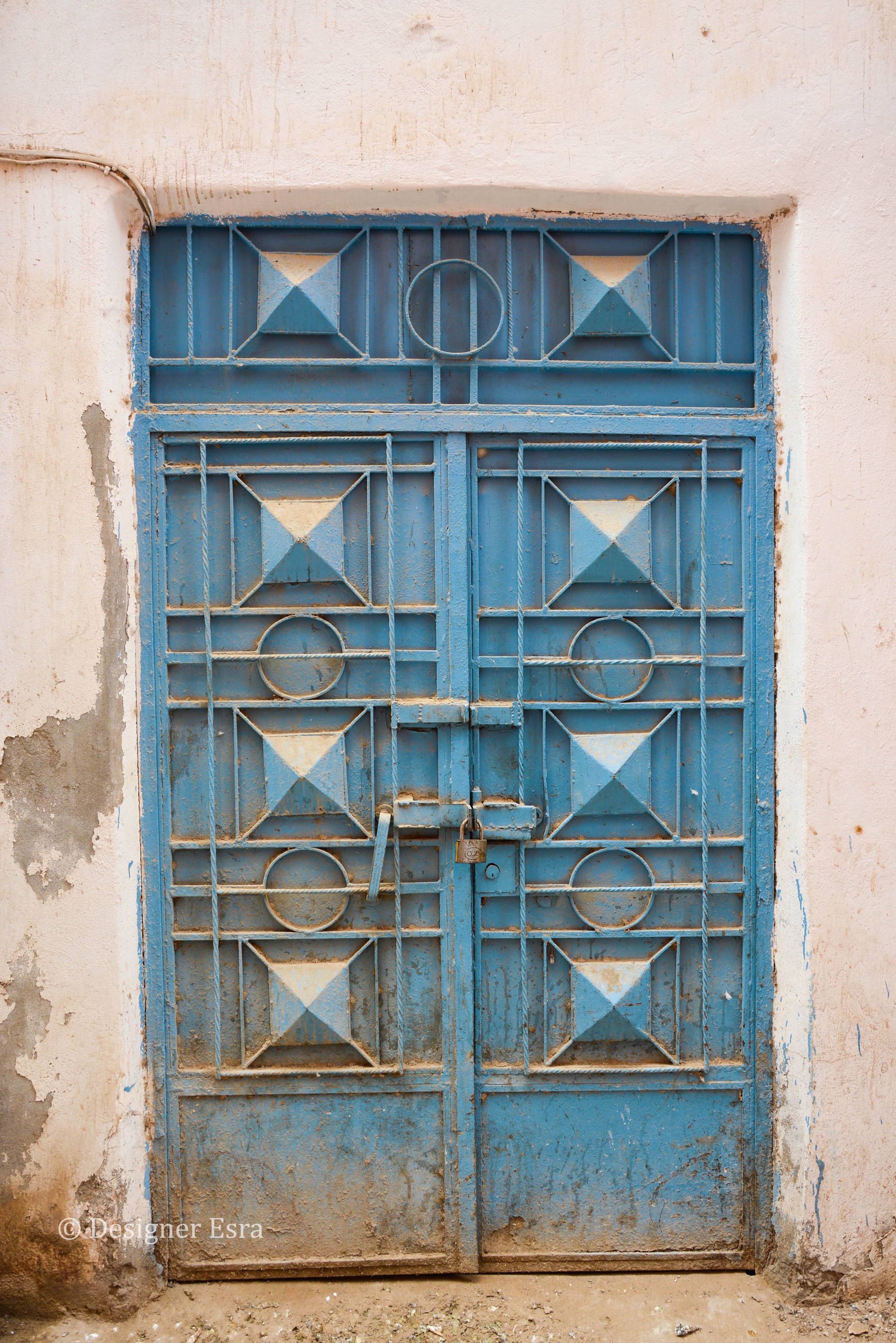 Blue Metal Door